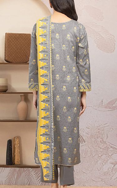 Edenrobe Grey Lawn Suit | Pakistani Lawn Dress in USA- Image 2
