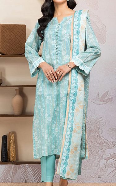 Edenrobe Summer Green Lawn Suit | Pakistani Lawn Dress in USA- Image 1