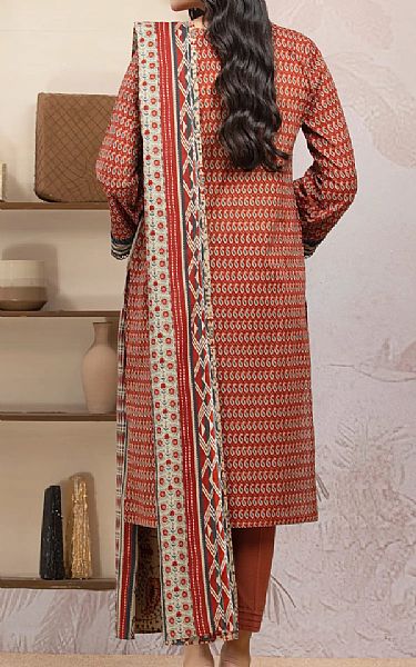 Edenrobe Sanguine Brown Lawn Suit | Pakistani Lawn Dress in USA- Image 2