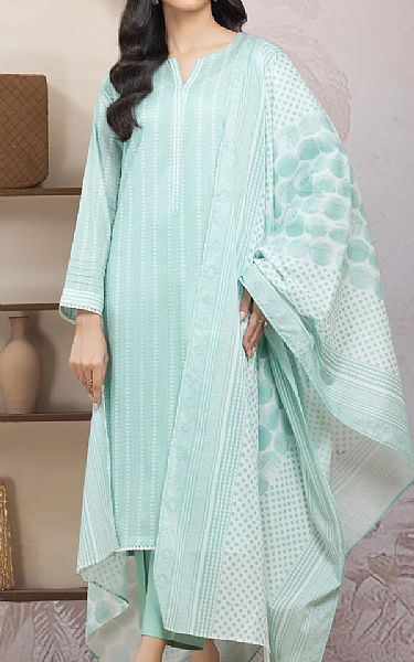 Edenrobe Summer Green Lawn Suit | Pakistani Lawn Dress in USA- Image 1