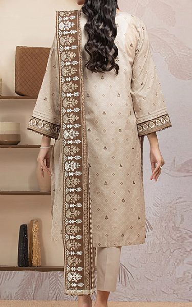 Edenrobe Beige Lawn Suit | Pakistani Lawn Dress in USA- Image 2