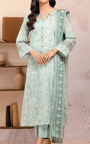 Edenrobe Summer Green Lawn Suit | Pakistani Lawn Dress in USA- Image 1