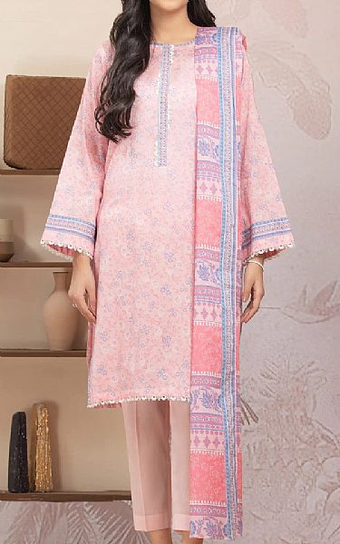 Edenrobe Light Pink Lawn Suit | Pakistani Lawn Dress in USA- Image 1
