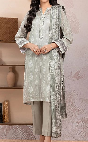 Edenrobe Grey Lawn Suit | Pakistani Lawn Dress in USA- Image 1