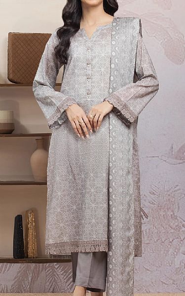Edenrobe Grey Lawn Suit | Pakistani Lawn Dress in USA- Image 1