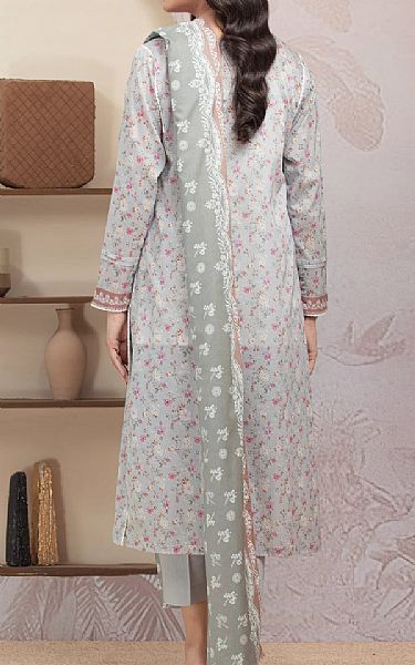 Edenrobe Light Grey Lawn Suit | Pakistani Lawn Dress in USA- Image 2