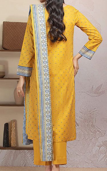 Edenrobe Mustard Lawn Suit | Pakistani Lawn Dress in USA- Image 2