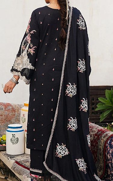 Elaf Black Khaddar Suit | Pakistani Winter Dresses- Image 2
