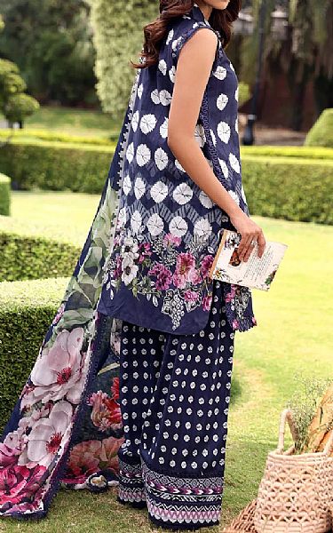 Elaf Blue Lawn Suit | Pakistani Lawn Dress in USA- Image 2