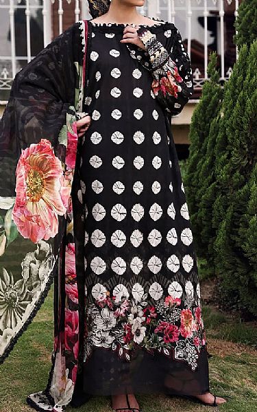 Elaf Black Lawn Suit | Pakistani Lawn Dress in USA- Image 1
