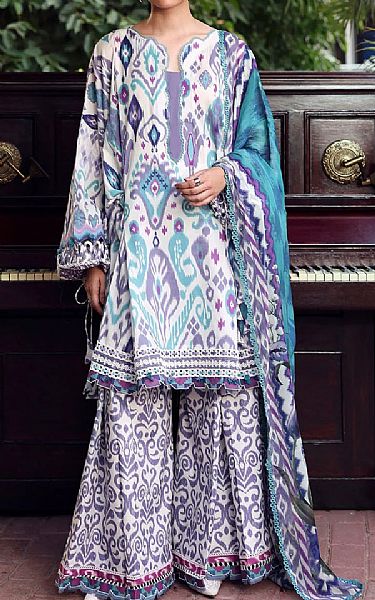 Elaf Multicolor Lawn Suit | Pakistani Lawn Dress in USA- Image 1