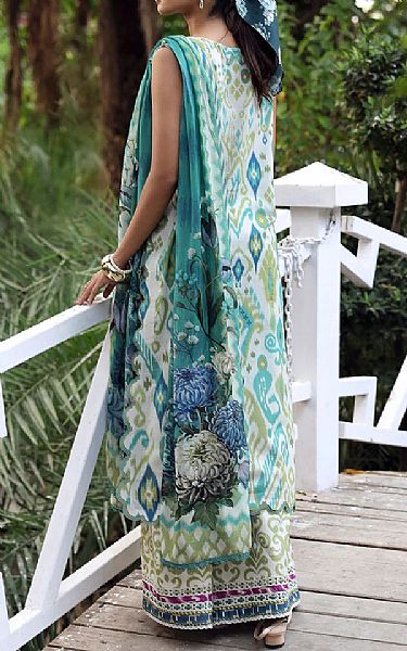 Elaf Green Lawn Suit | Pakistani Lawn Dress in USA- Image 2