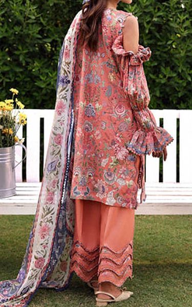 Elaf Coral Lawn Suit | Pakistani Lawn Dress in USA- Image 2