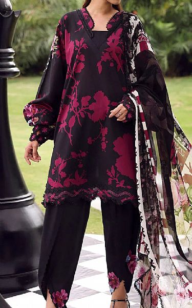 Elaf Black Lawn Suit | Pakistani Lawn Dress in USA- Image 1