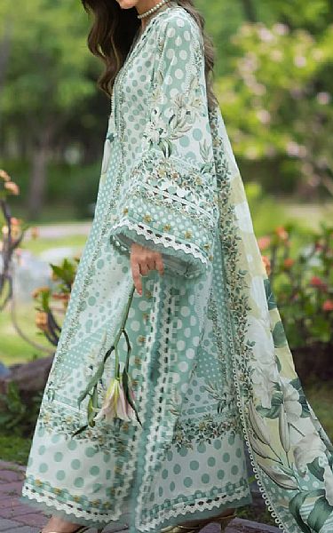 Elaf Light Green Lawn Suit | Pakistani Lawn Dress in USA- Image 2