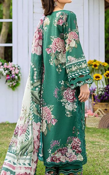 Elaf Emerald Green Lawn Suit | Pakistani Lawn Dress in USA- Image 2