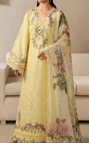 Elaf Cream Lawn Suit | Pakistani Lawn Dress in USA- Image 1