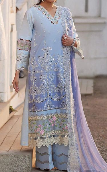 Elaf Baby Blue Lawn Suit | Pakistani Lawn Suits- Image 1