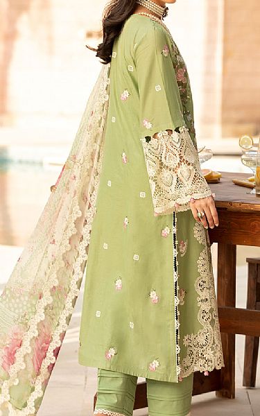 Elaf Pale Green Lawn Suit | Pakistani Lawn Dress in USA- Image 2