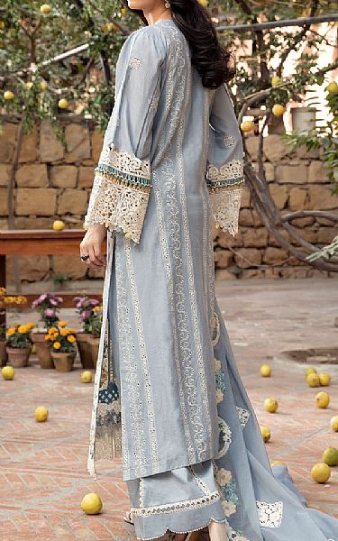 Elaf Cadet Blue Lawn Suit | Pakistani Lawn Dress in USA- Image 2
