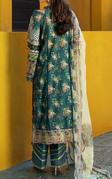Elaf Teal Lawn Suit | Pakistani Lawn Dress in USA- Image 2