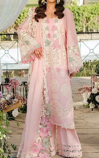 Elaf Light Pink Lawn Suit | Pakistani Lawn Dress in USA- Image 1