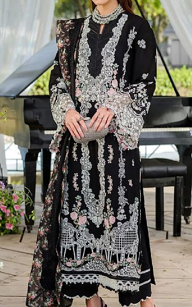 Elaf Black Lawn Suit | Pakistani Lawn Dress in USA- Image 1