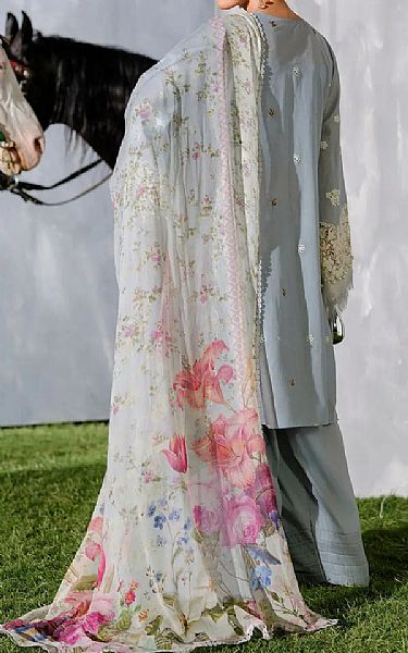Elaf Cadet Grey Lawn Suit | Pakistani Lawn Dress in USA- Image 2