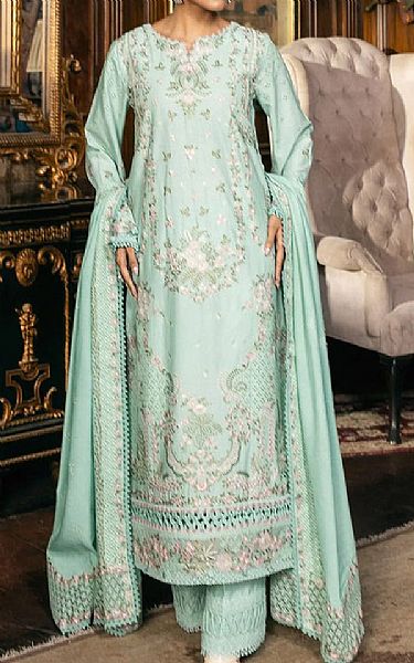 Elaf Sea Mist Karandi Suit | Pakistani Winter Dresses in USA- Image 2