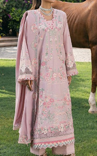 Elaf Pink Karandi Suit | Pakistani Winter Dresses in USA- Image 2