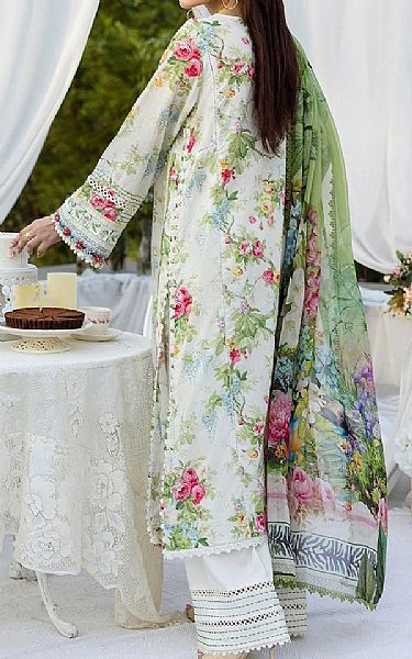 Elaf Off White Lawn Suit | Pakistani Lawn Dress in USA- Image 2