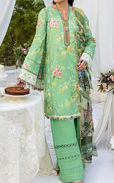 Elaf Light Green Lawn Suit | Pakistani Lawn Dress in USA- Image 1