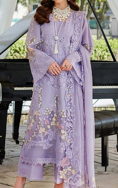 Elaf Lilac Lawn Suit | Pakistani Lawn Dress in USA- Image 1