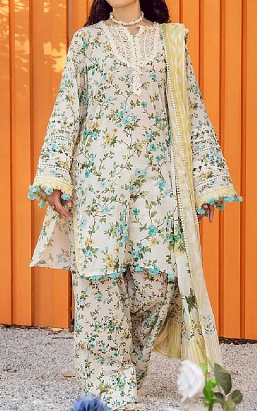 Elaf Ivory Lawn Suit | Pakistani Lawn Dress in USA- Image 1