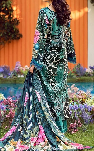 Elaf Teal/Black Lawn Suit | Pakistani Lawn Dress in USA- Image 2