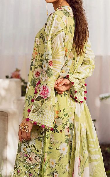 Elaf Light Apple Green Lawn Suit | Pakistani Lawn Dress in USA- Image 2