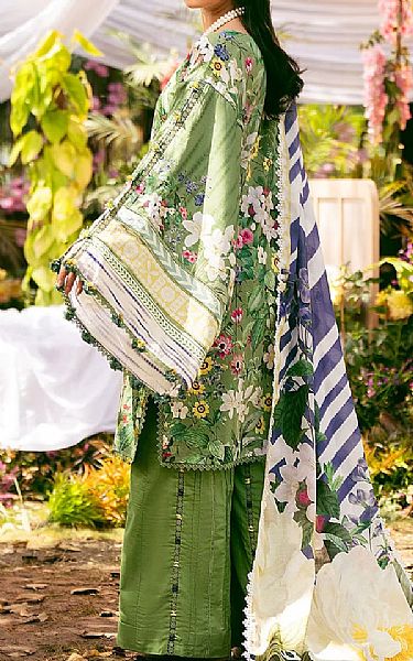 Elaf Green Lawn Suit | Pakistani Lawn Dress in USA- Image 2