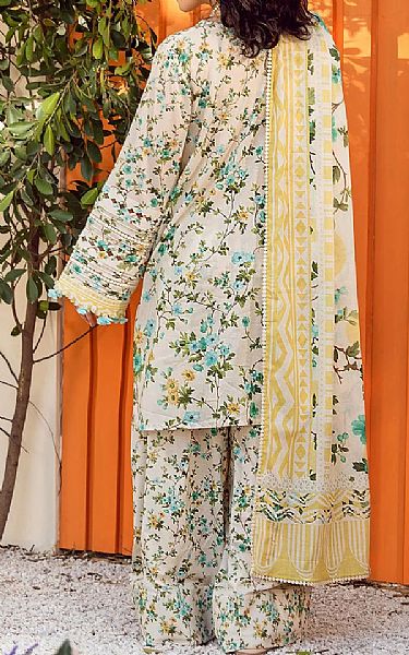 Elaf Off-white Lawn Suit | Pakistani Lawn Dress in USA- Image 2