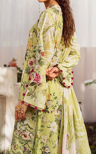 Elaf Lime Green Lawn Suit | Pakistani Lawn Dress in USA- Image 2