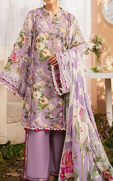 Elaf Lavender Lawn Suit | Pakistani Lawn Dress in USA- Image 1