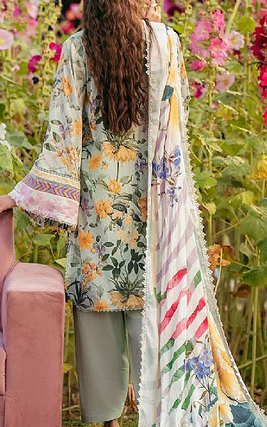 Elaf Light Turquoise Lawn Suit | Pakistani Lawn Dress in USA- Image 2