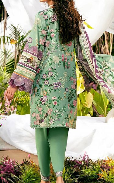 Elaf Emerald Green Lawn Suit | Pakistani Lawn Dress in USA- Image 2