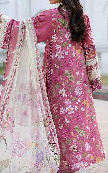 Elaf Solid Pink Lawn Suit | Pakistani Lawn Dress in USA- Image 2
