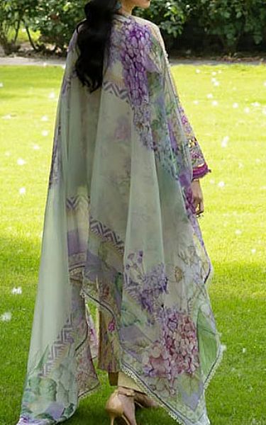 Elaf Sand Gold Lawn Suit | Pakistani Lawn Dress in USA- Image 2