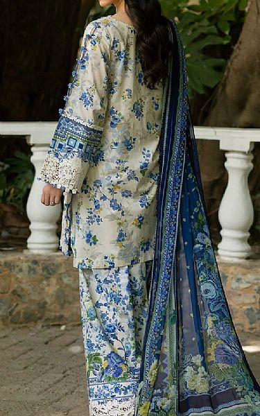 Elaf Blue Lawn Suit | Pakistani Lawn Dress in USA- Image 2