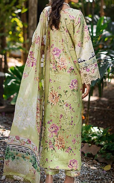 Elaf Light Olive Lawn Suit | Pakistani Lawn Suits- Image 2