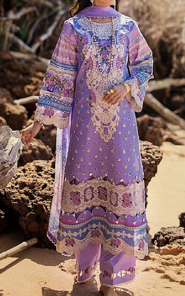 Elaf Lavender Lawn Suit | Pakistani Lawn Suits- Image 1