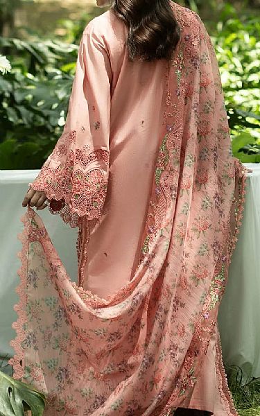Elaf Peach Lawn Suit | Pakistani Lawn Dress in USA- Image 2
