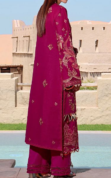 Elaf Crimson Khaddar Suit | Pakistani Winter Dresses- Image 2
