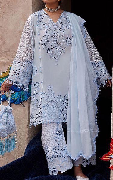 Elan Sky Blue Lawn Suit | Pakistani Lawn Dress in USA- Image 2